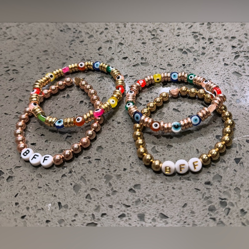 Colorful Beaded Friendship Bracelets Set